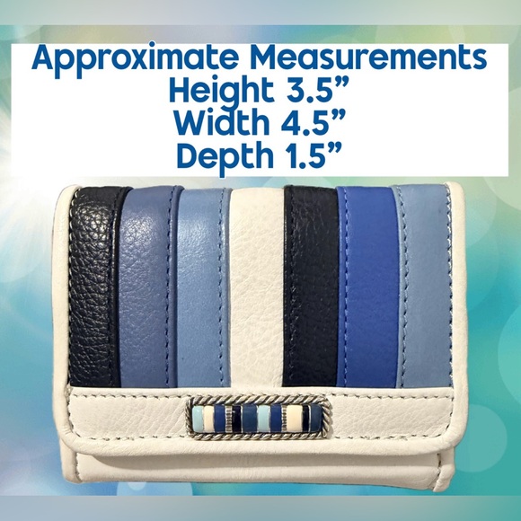 Brighton Embroidered Butterfly Saffiano Vinyl Bag  Wallet Scarf Dust Bag & Box - Picture 12 of 17